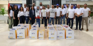 البنك الأهلي الكويتي – مصر يزور مستشفى أهل مصر دعمًا لمبادرة “صحتك أمانة”