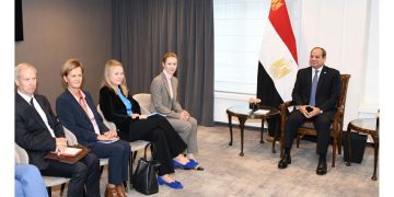 السيسي يلتقي ممثلة الاتحاد الأوروبي في بروكسل ويؤكد على الشراكة الاستراتيجية