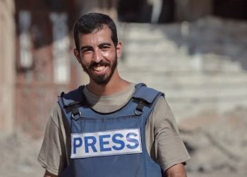 استشهاد الصحفي الفلسطيني صالح الجعفراوي خلال تغطية ميدانية في غزة