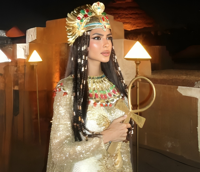 هدى المفتي: فخورة بمشاركتي في افتتاح المتحف المصري الكبير