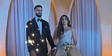 بالصور | لقطات من حفل زفاف نجم الزمالك محمود بنتايج على ابنة أحمد سليمان عضو مجلس إدارة القلعة البيضاء