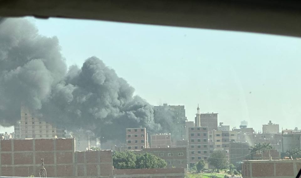 حريق مخزن مفروشات بالبراجيل..والحماية المدنية تتدخل سريعًا