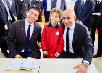 وزير التربية والتعليم يصطحب نظيره الياباني في زيارة  تفقدية للمدرسة المصرية اليابانية بالقاهرة الجديدة