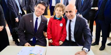 وزير التربية والتعليم يصطحب نظيره الياباني في زيارة  تفقدية للمدرسة المصرية اليابانية بالقاهرة الجديدة